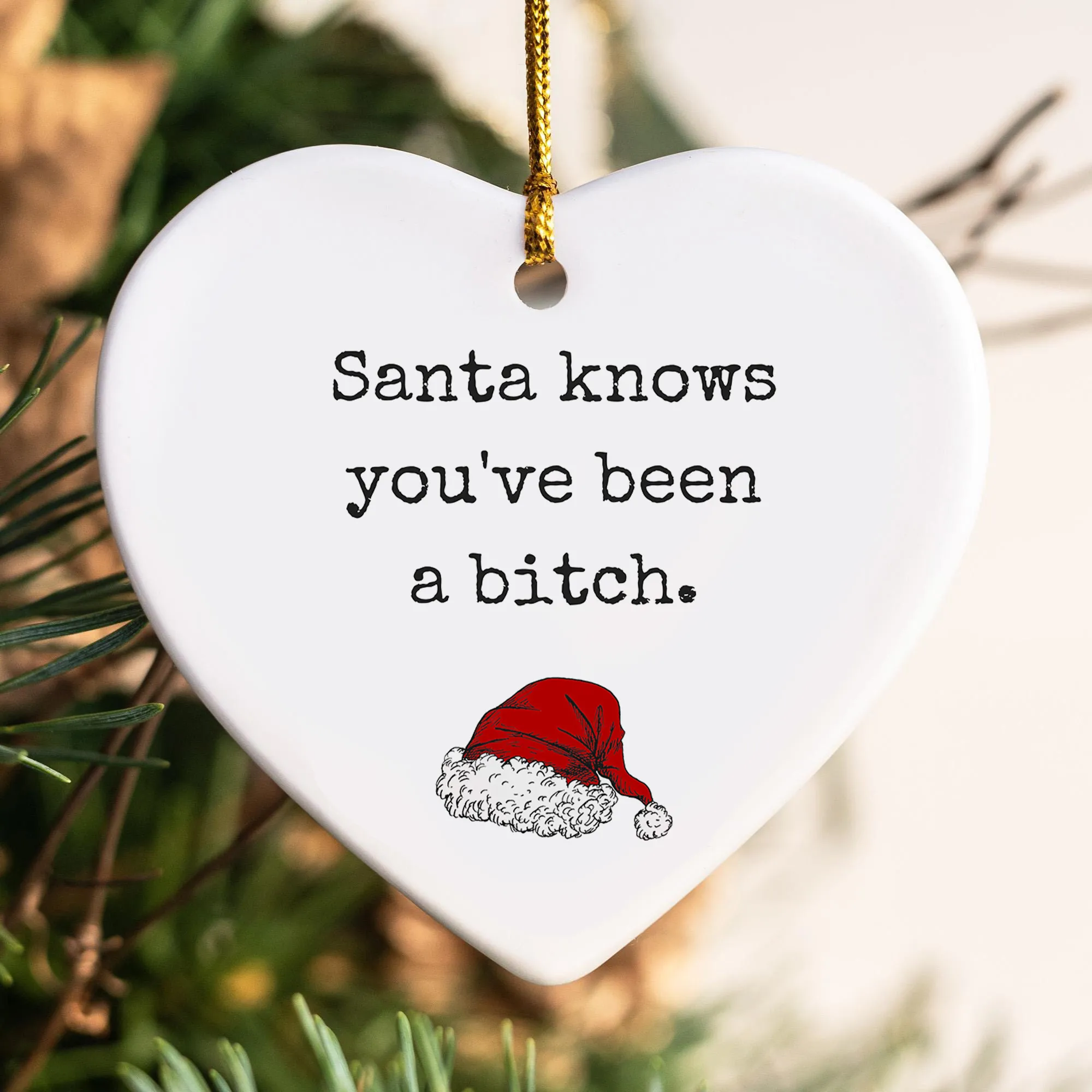 🌲Christmas Funny Heart Shaped Ornament