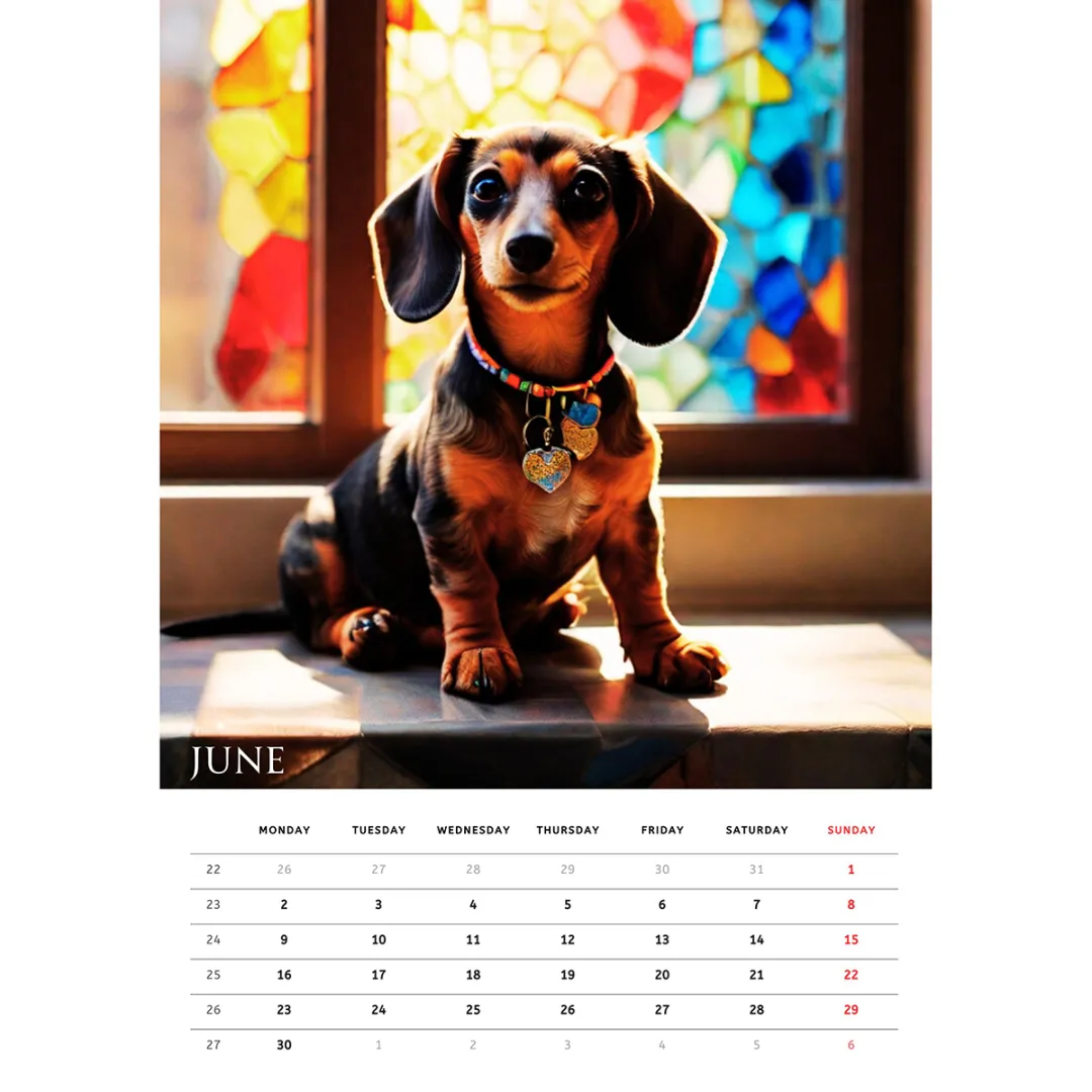 🦴🐶2025 Dachshund Wall Calendar