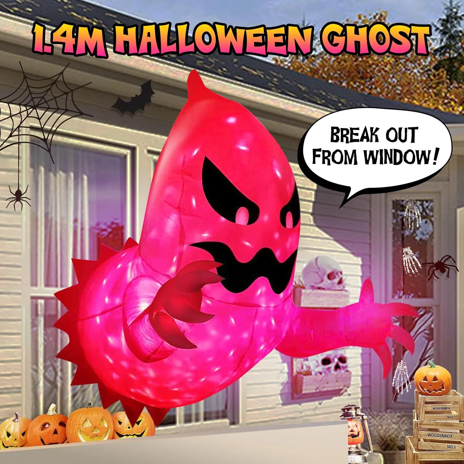 🔥Hot Sale 50% Off🔥👻Halloween Scary Inflatable Ghost😱