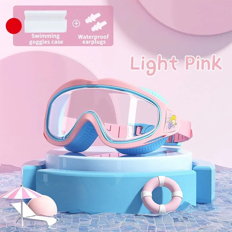 [💥2025 New Arrival💥]🎉HD children's large frame waterproof and anti-fog swimming goggles