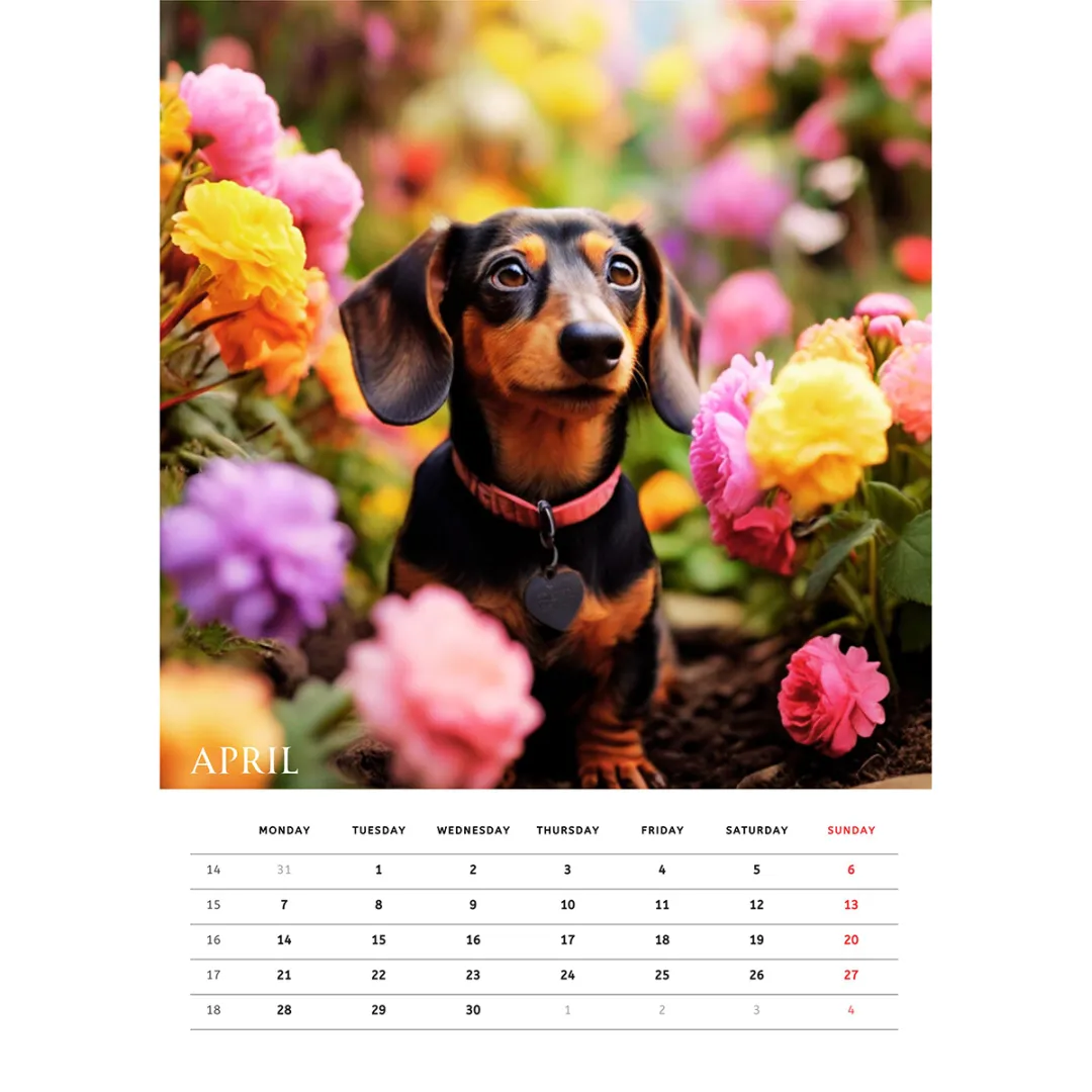 🦴🐶2025 Dachshund Wall Calendar