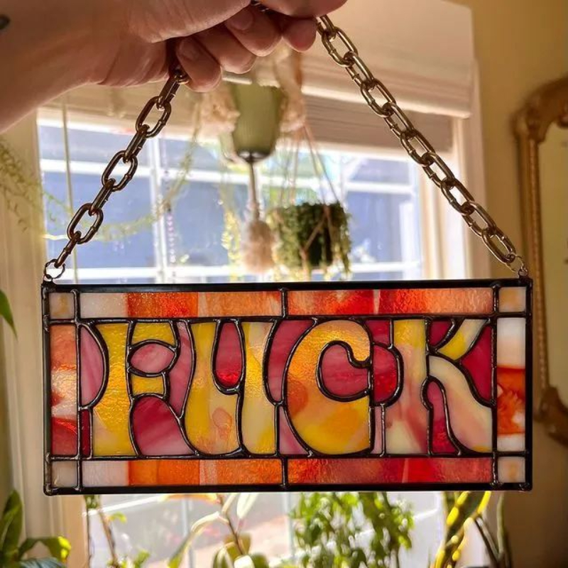 ✨Hot Sale 50% OFF--🤣F*CK Suncatcher