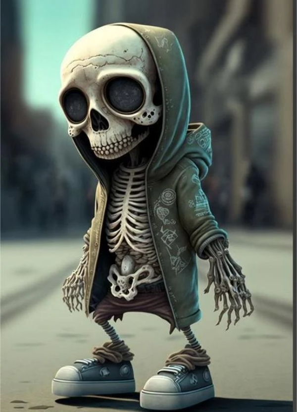 ☠️Cool skeleton figurines