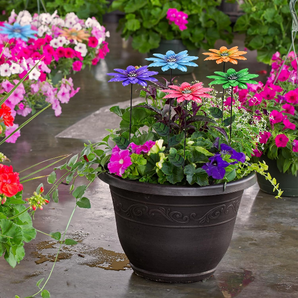 🔥HOT SALE🔥🍀Metal Flowers Garden Stakes🍀50% OFF