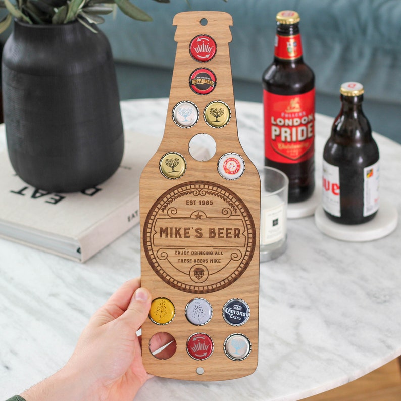Personalised Beer Bottle Cap Collector