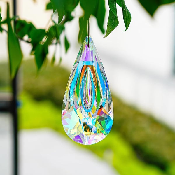 ✨120mm AB-Color Hanging Crystals Prism Suncatcher