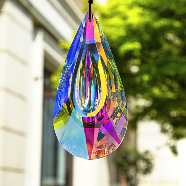 ✨120mm AB-Color Hanging Crystals Prism Suncatcher
