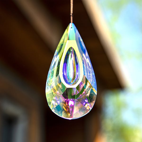 ✨120mm AB-Color Hanging Crystals Prism Suncatcher