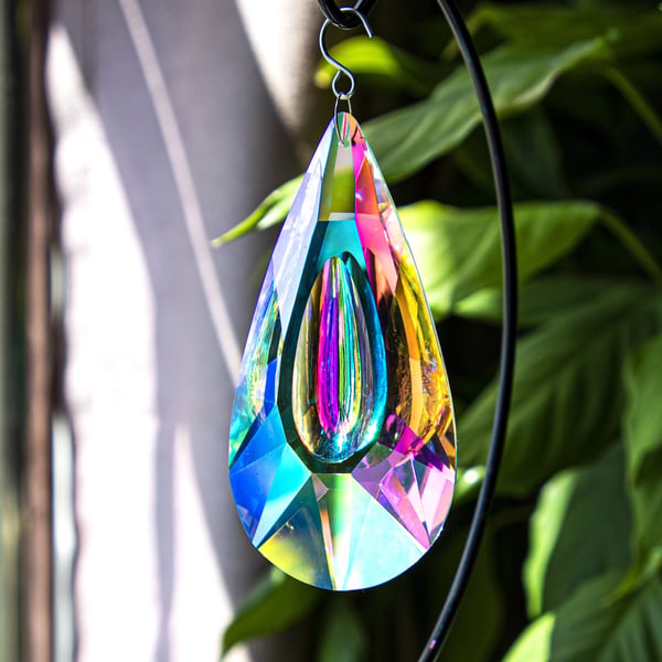 ✨120mm AB-Color Hanging Crystals Prism Suncatcher
