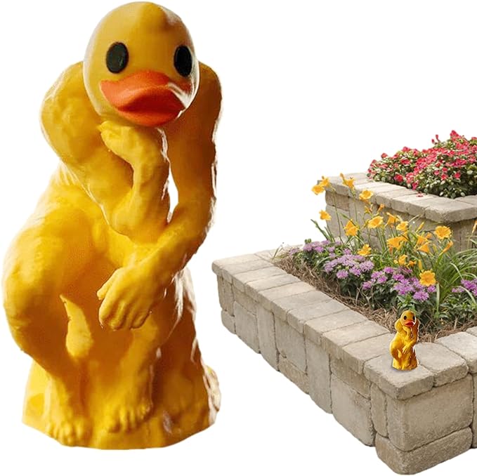 🦆Middle Finger Thinking Duck Ornament