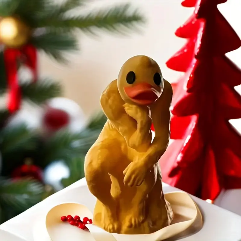 🦆Middle Finger Thinking Duck Ornament