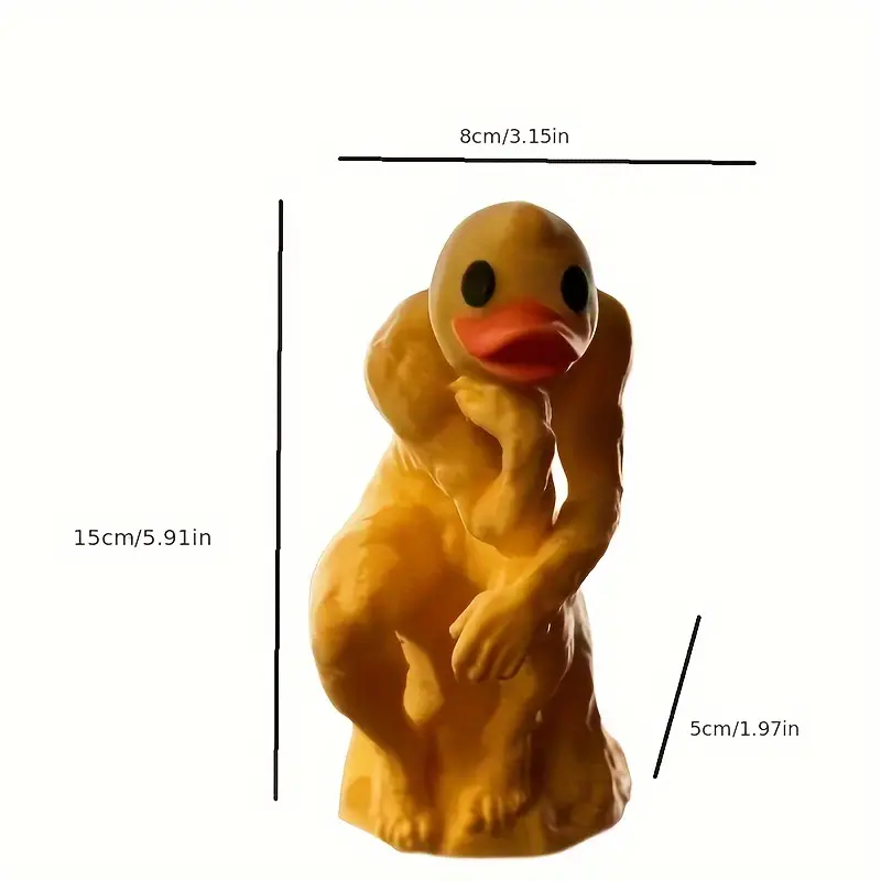 🦆Middle Finger Thinking Duck Ornament