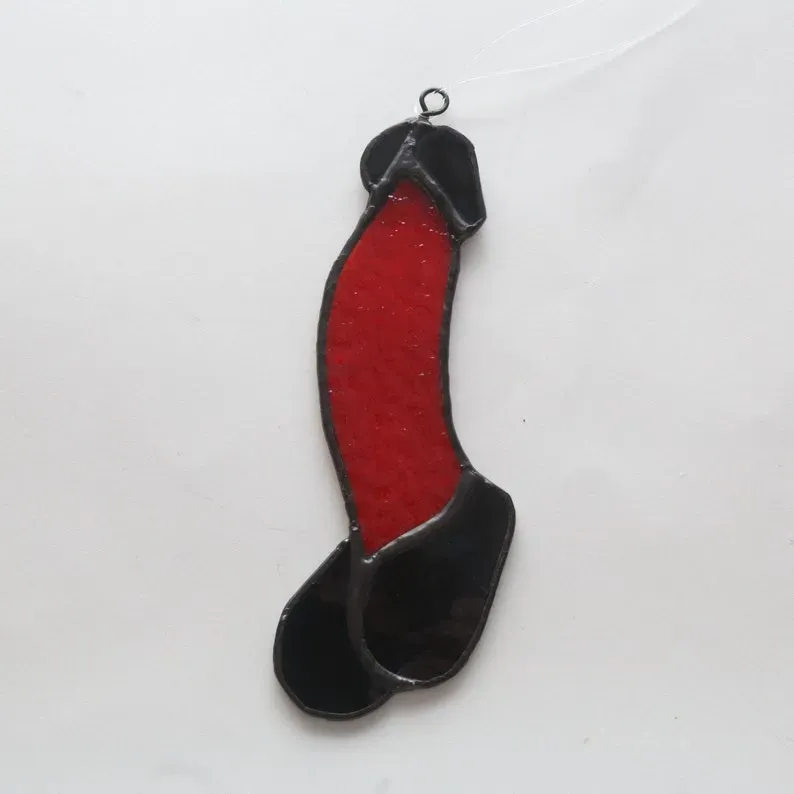 🤣FUNNY STAINED GLASS PENIS SUNCATCHER🤣