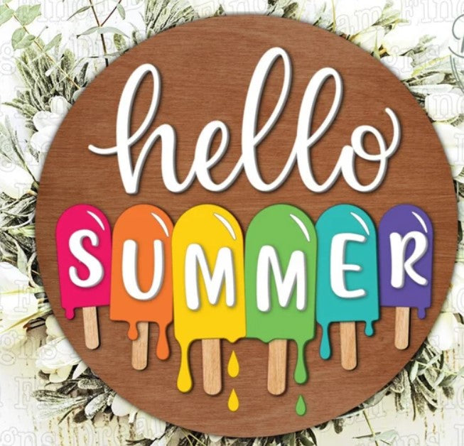 🏡Hello Summer Door Hanger
