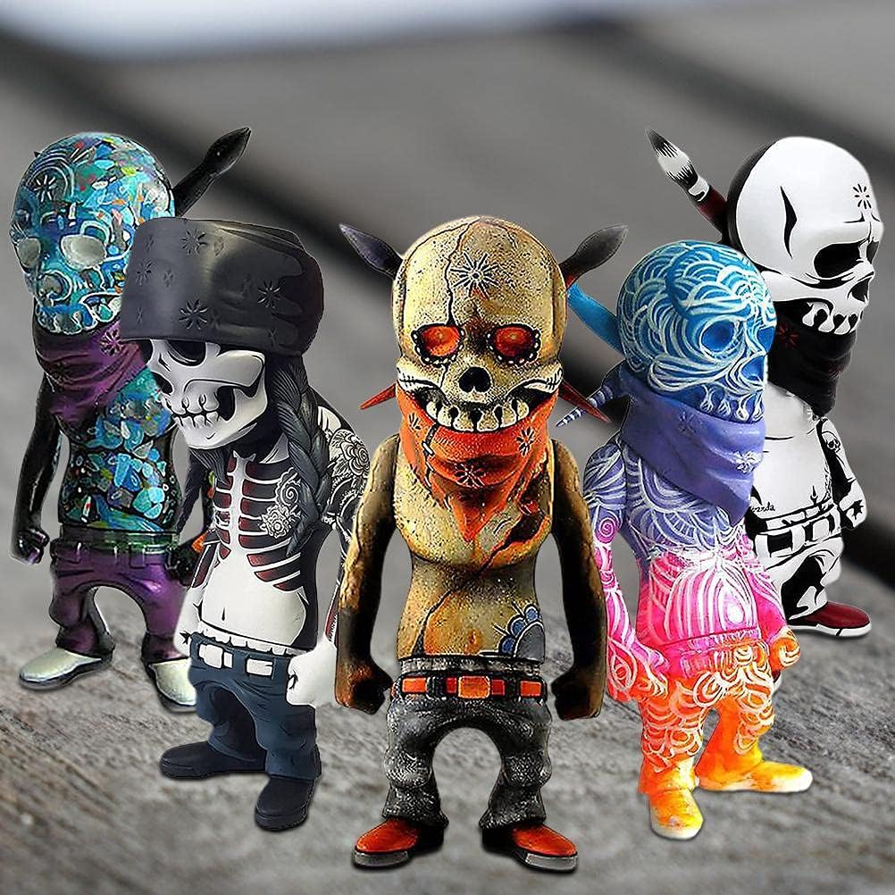 ☠️Creative Halloween Hip Hop Art Skull Resin Crafts