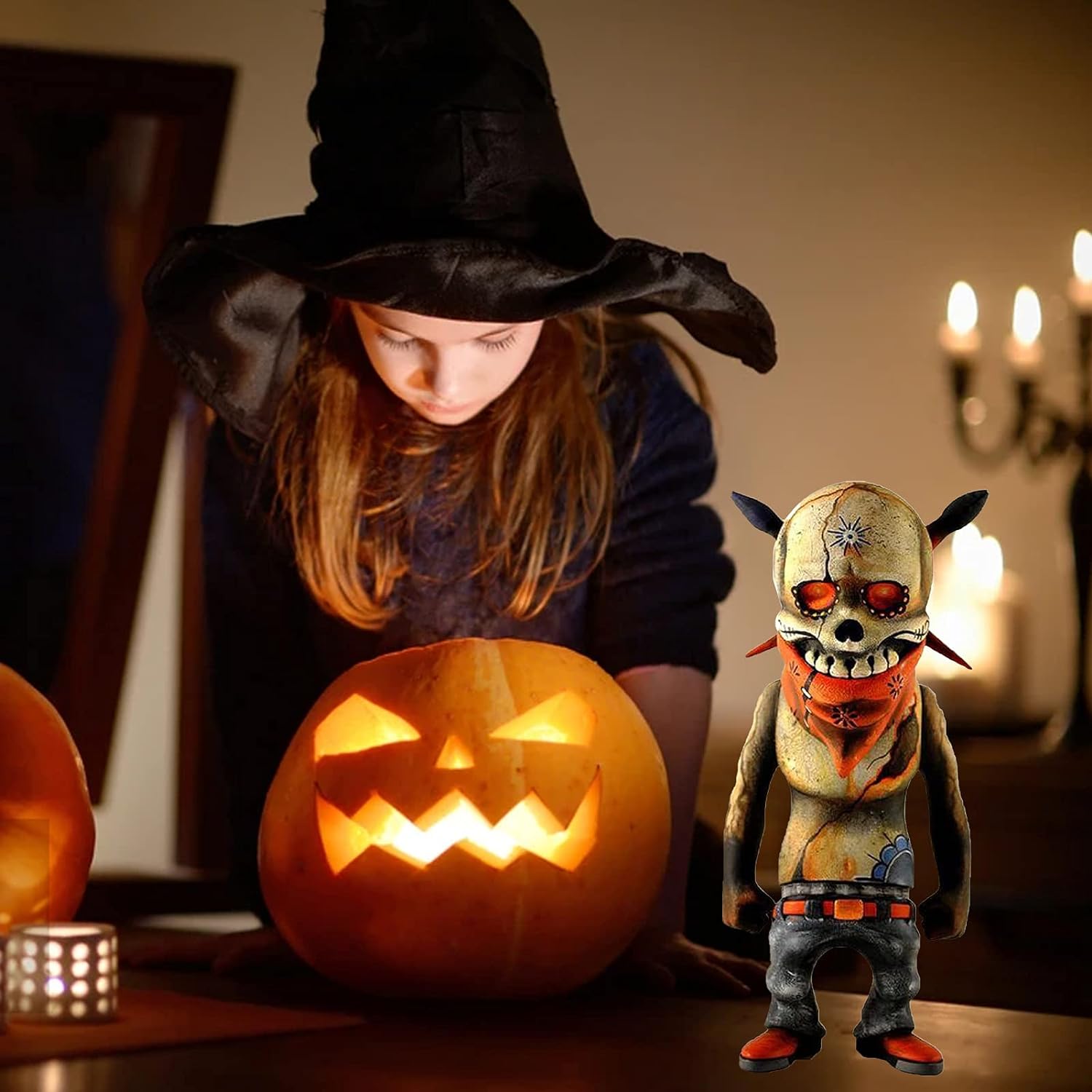 ☠️Creative Halloween Hip Hop Art Skull Resin Crafts