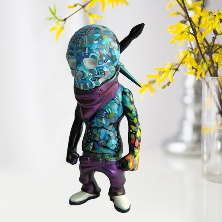 ☠️Creative Halloween Hip Hop Art Skull Resin Crafts