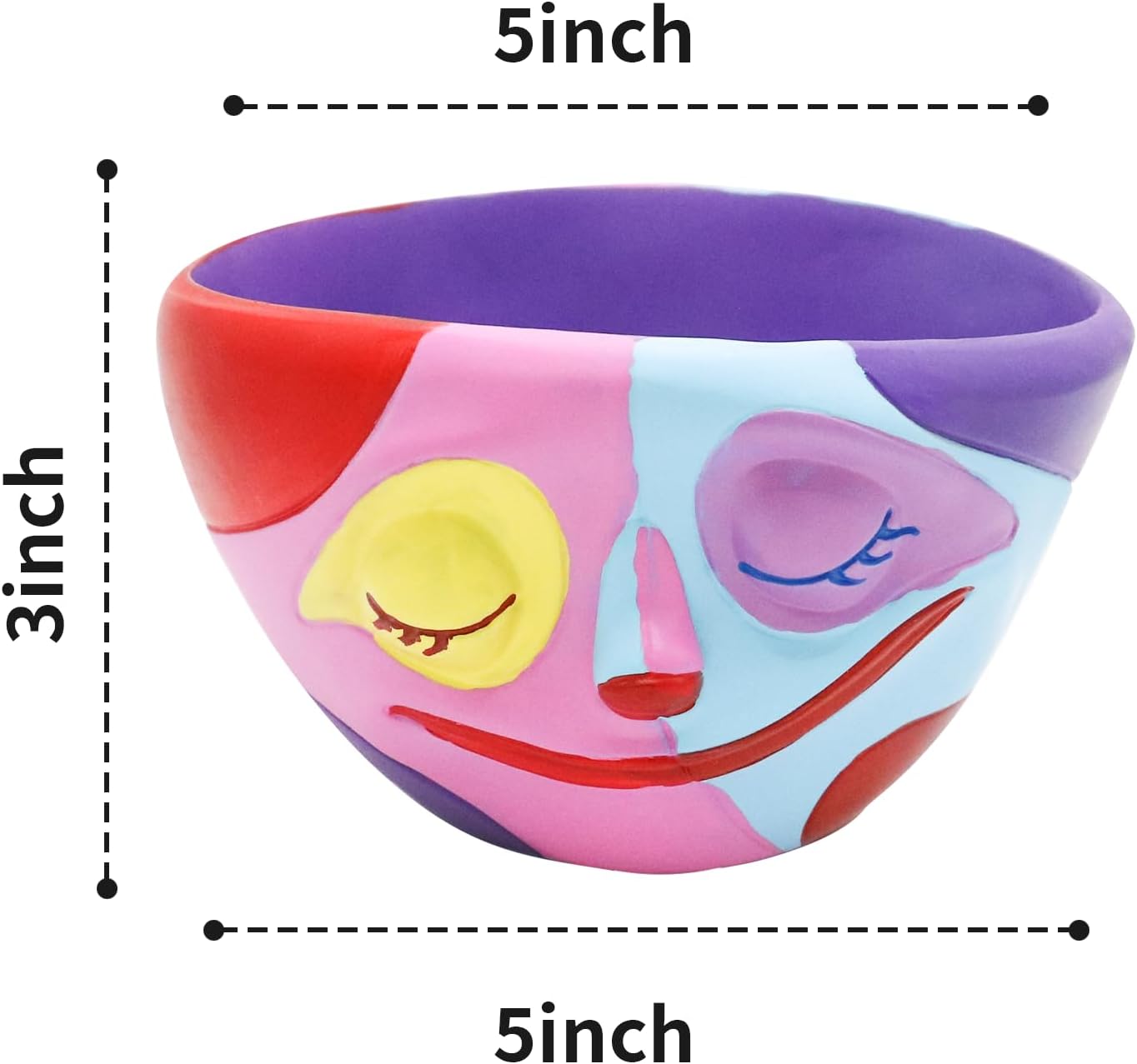 🏡Colorful human face flower pot garden decoration