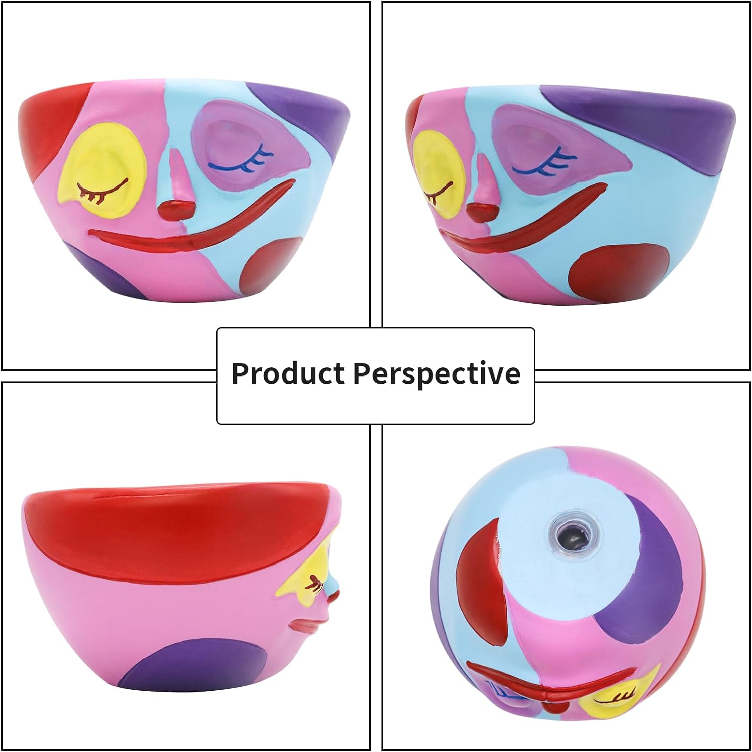 🏡Colorful human face flower pot garden decoration