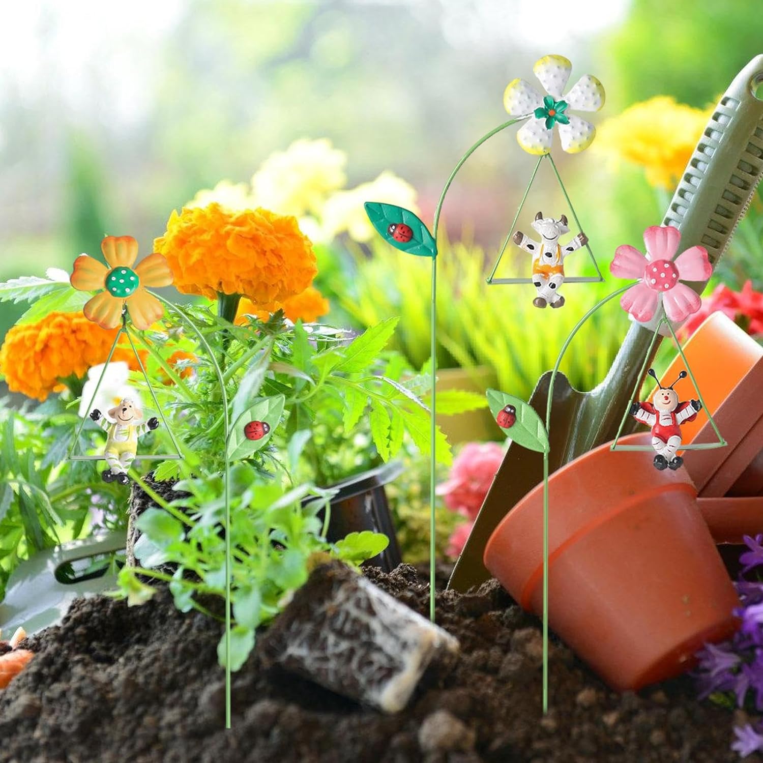 🌷Flower Arrangement Metal Potted Garden Decoration