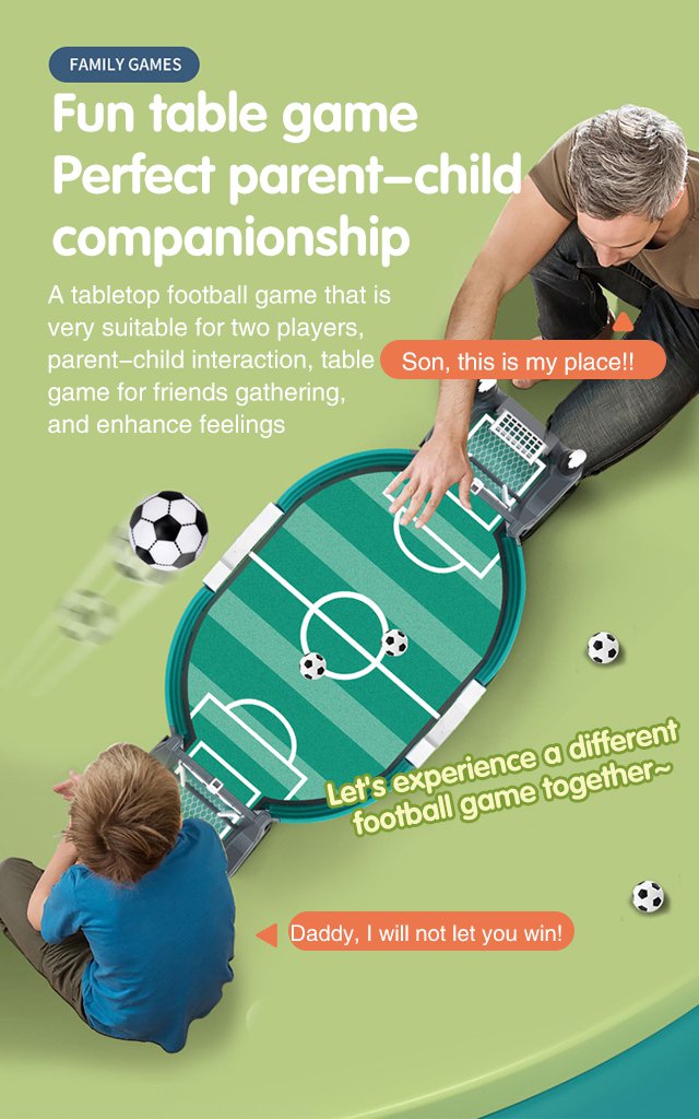 ⚽Soccer table two-player interactive game toys