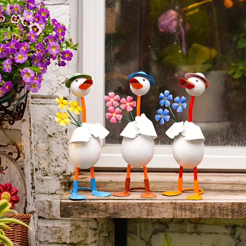🦆Wrought Iron Duck Garden Ornaments