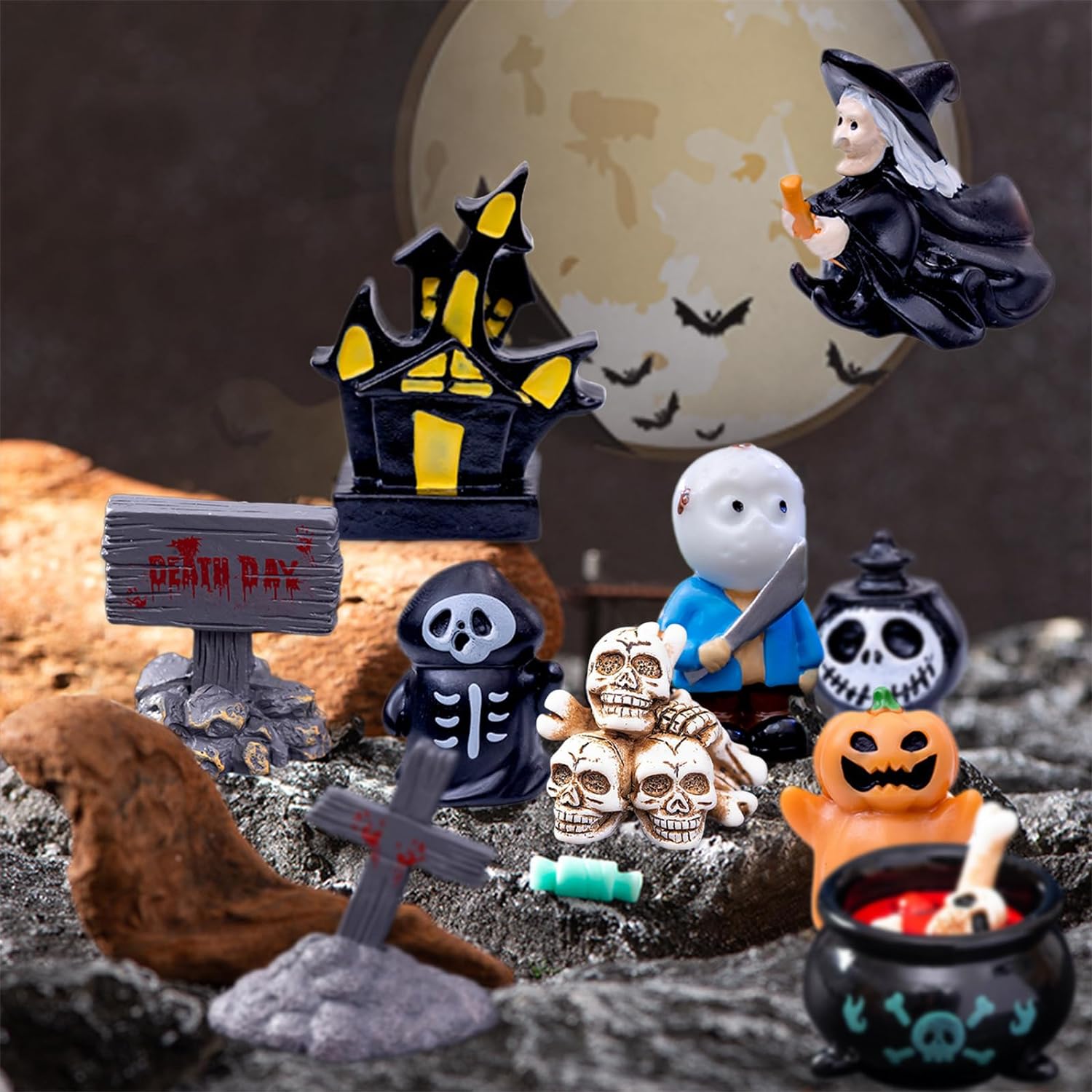 👻Halloween Themed Miniature Garden Set🎃