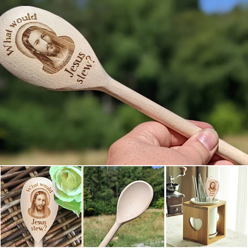 🍴Jesus Interesting Wooden Spoon