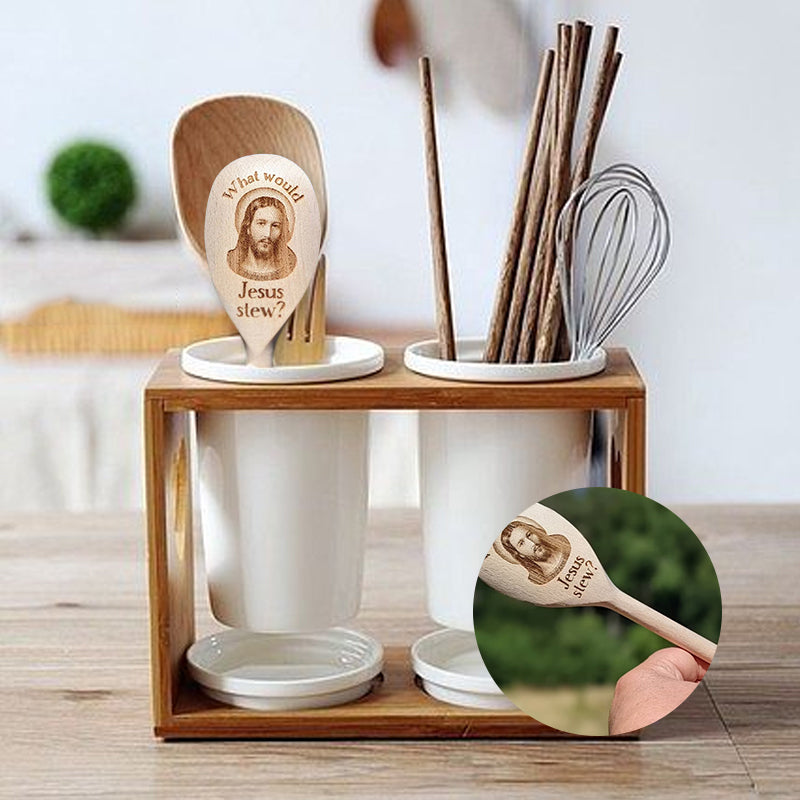 🍴Jesus Interesting Wooden Spoon