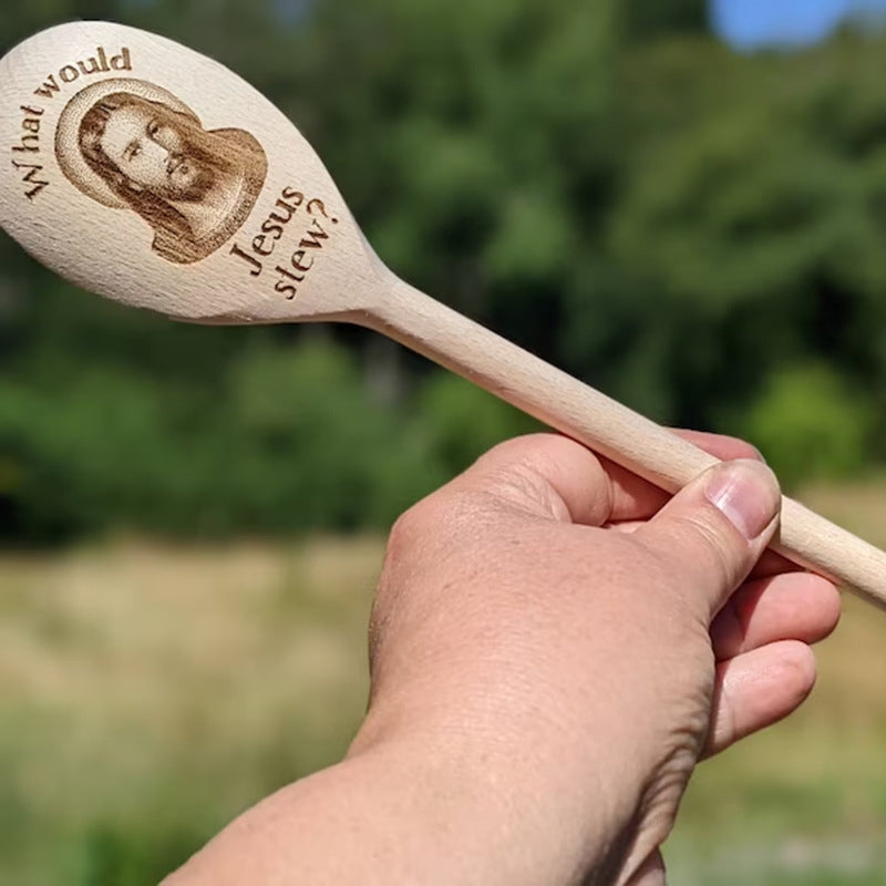 🍴Jesus Interesting Wooden Spoon