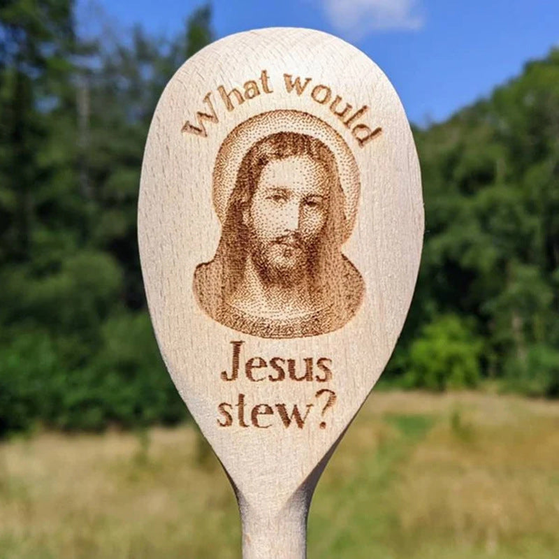 🍴Jesus Interesting Wooden Spoon