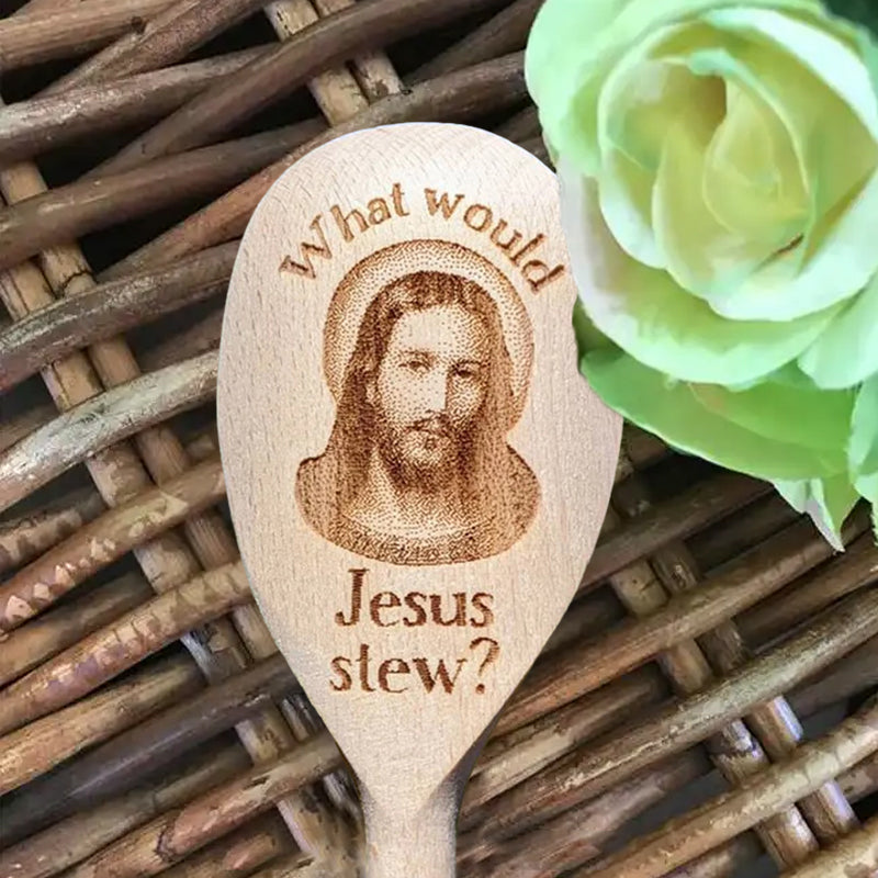 🍴Jesus Interesting Wooden Spoon