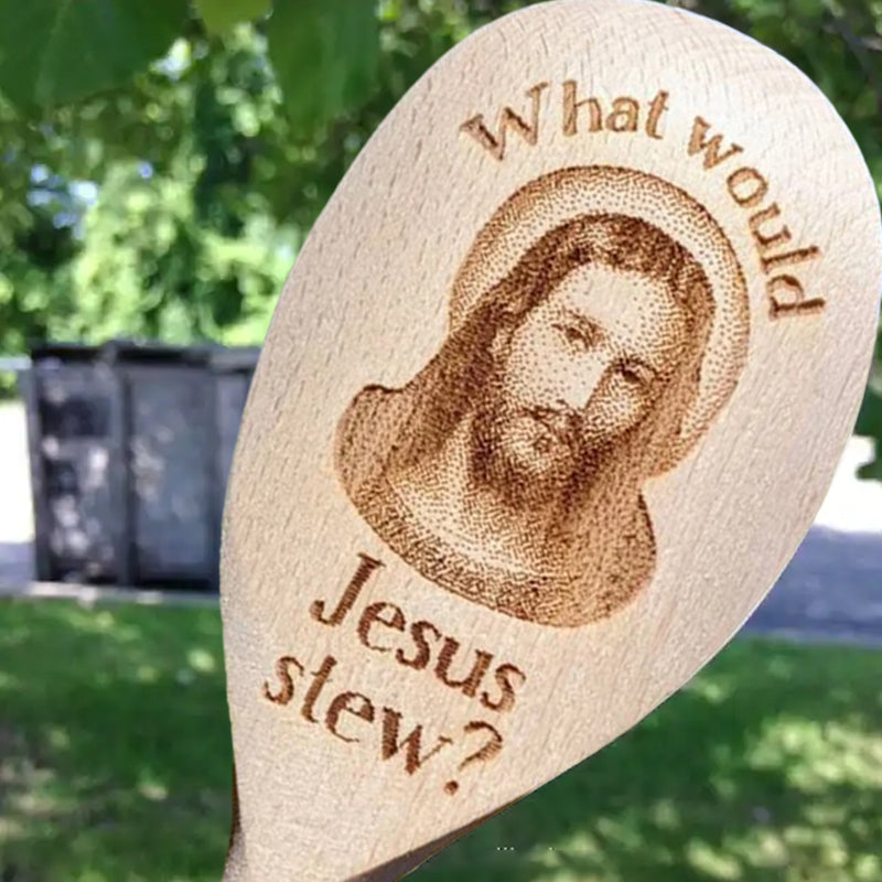 🍴Jesus Interesting Wooden Spoon