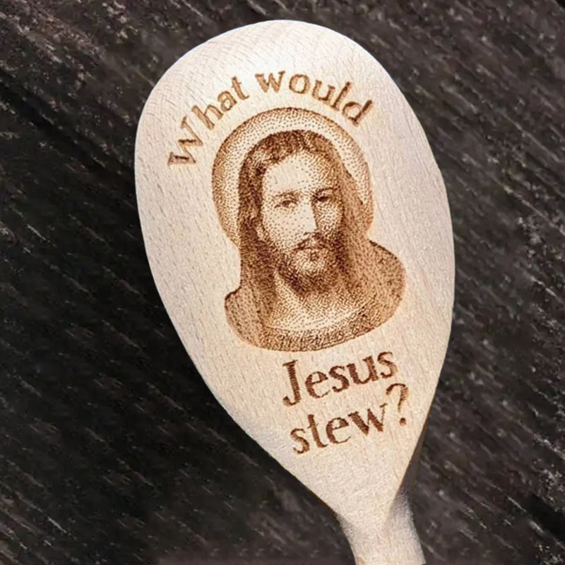 🍴Jesus Interesting Wooden Spoon