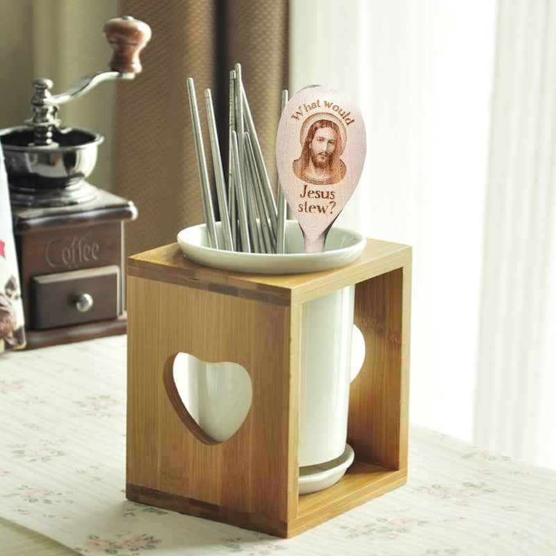🍴Jesus Interesting Wooden Spoon