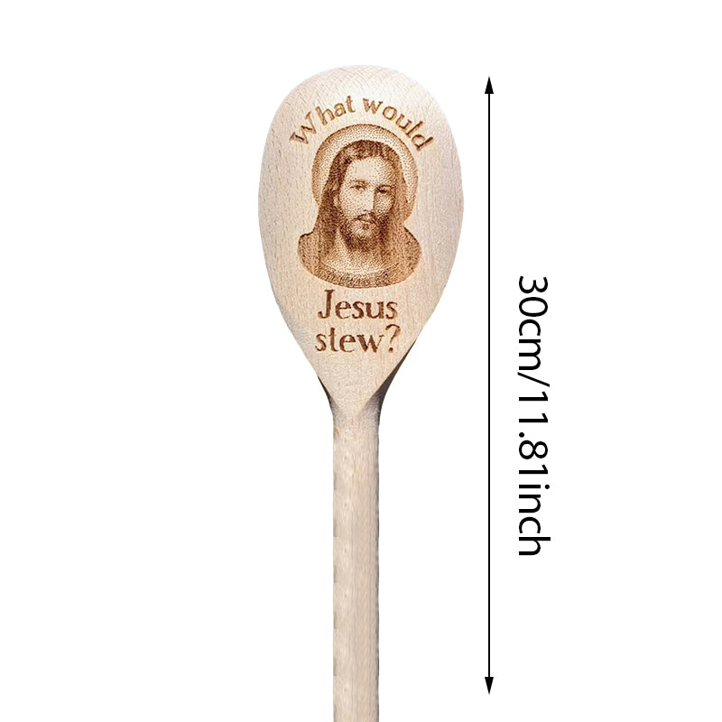 🍴Jesus Interesting Wooden Spoon