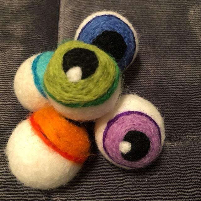 👻Felt Eyeballs- Halloween Monster Eyes