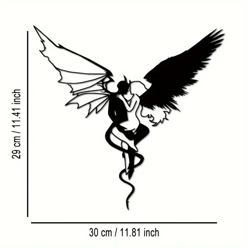 Devil and Angel Wall Hanging Decor