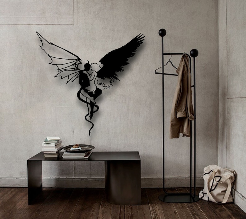 Devil and Angel Wall Hanging Decor