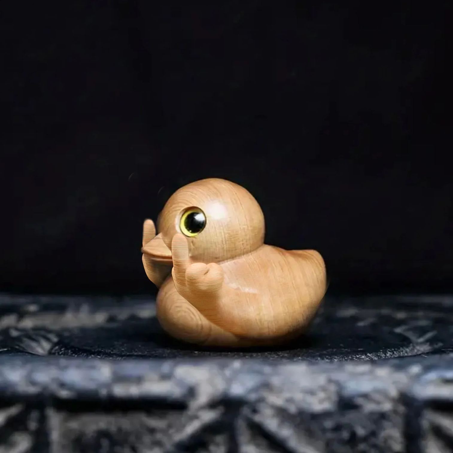 🔥Last Day Hot Sale 50%OFF-🤣Funny Handmade Wooden Middle Finger Duck