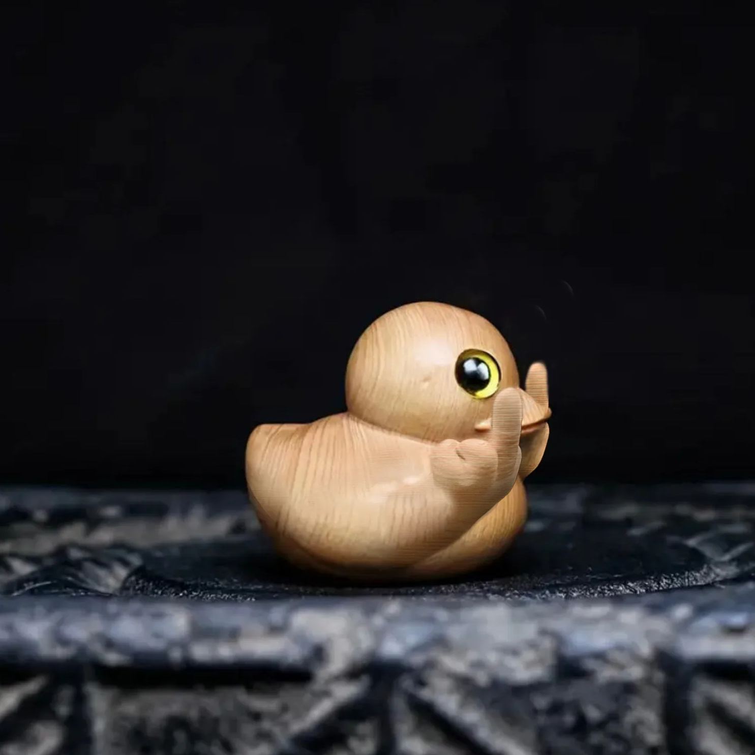 🔥Last Day Hot Sale 50%OFF-🤣Funny Handmade Wooden Middle Finger Duck