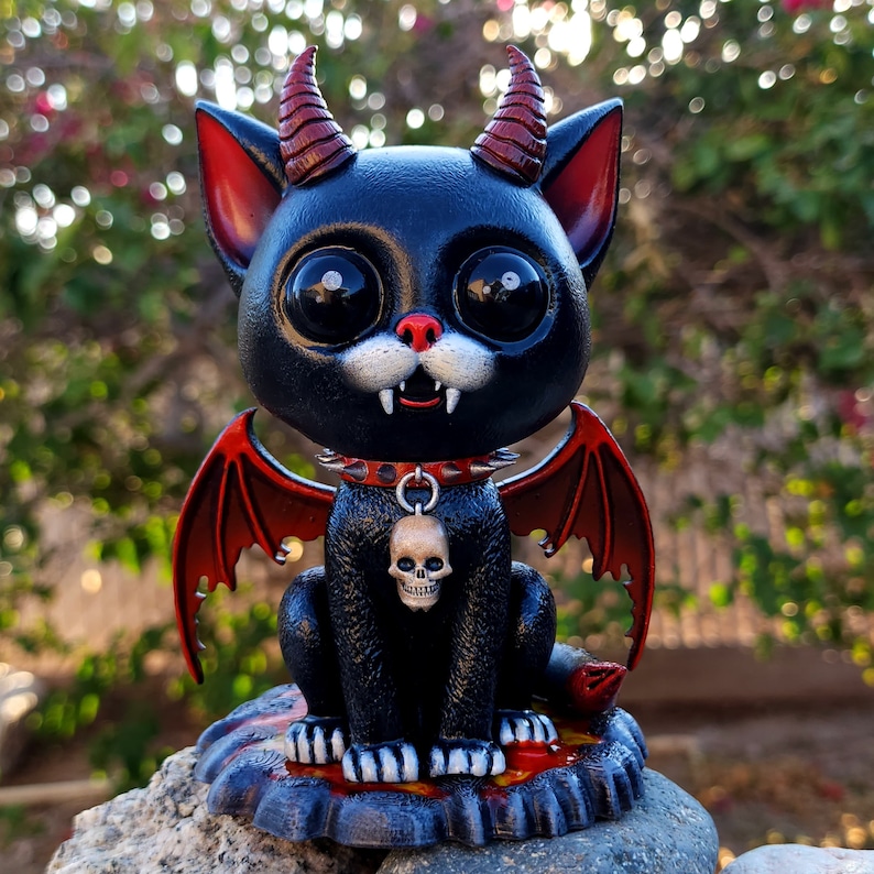 🐱Cute Nether Cat Statue Garden Decoration