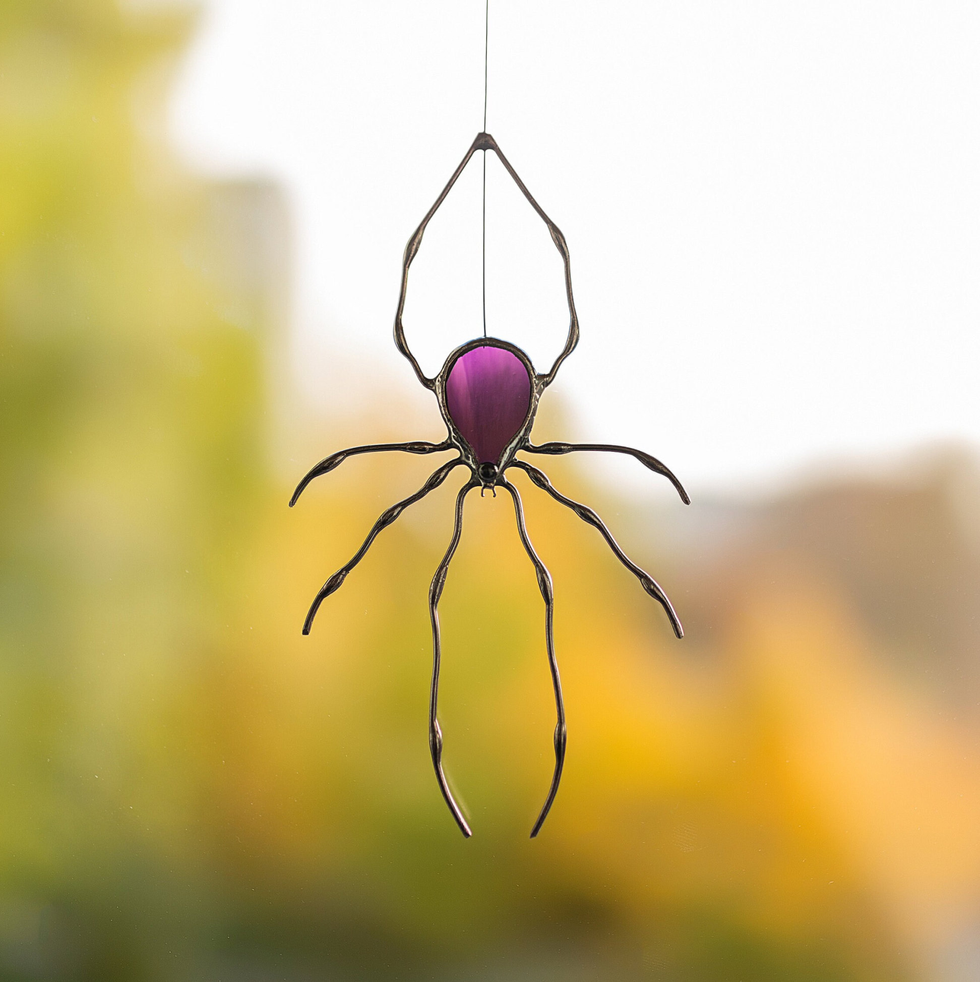 🕷️Spider Stained Glass Suncatcher