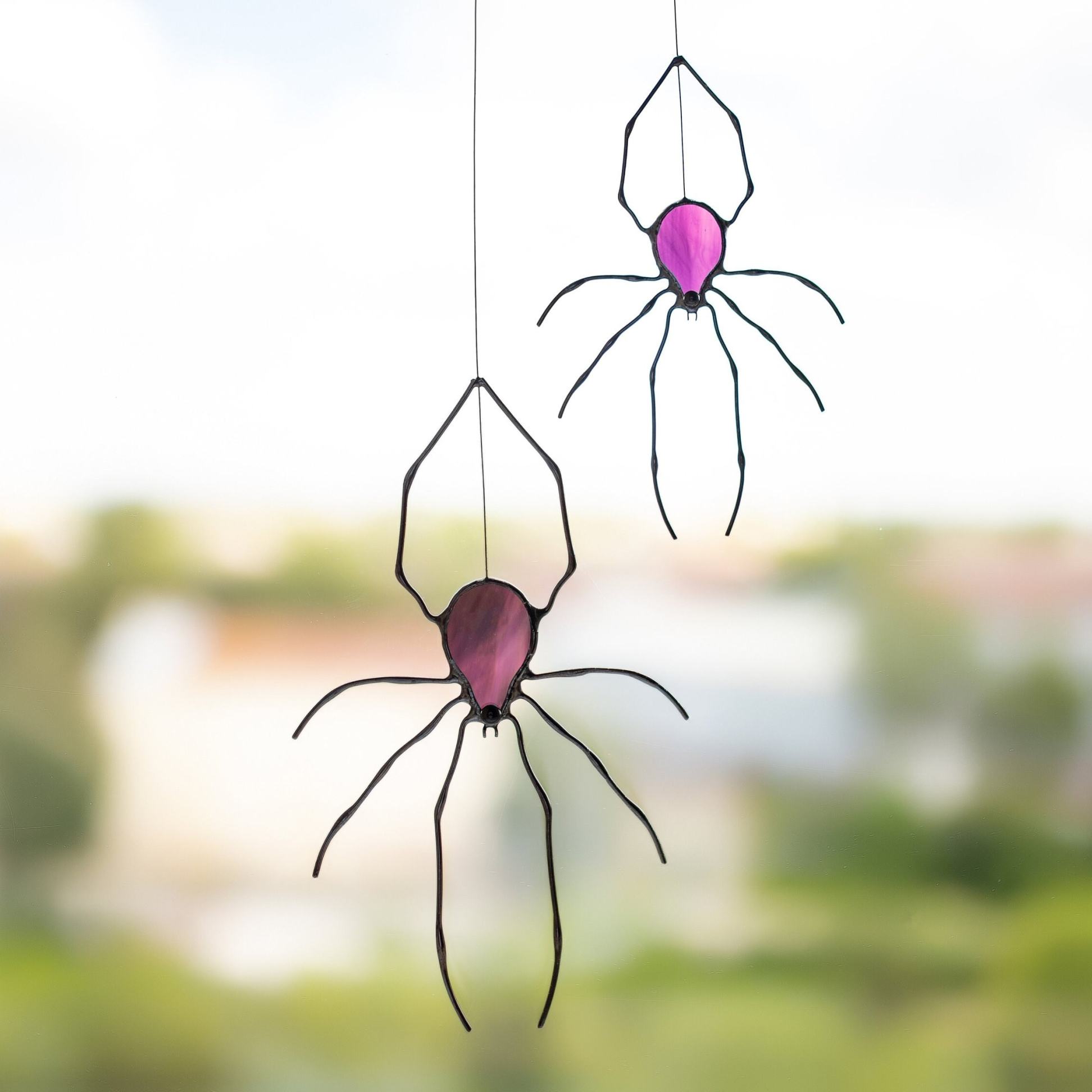 🕷️Spider Stained Glass Suncatcher