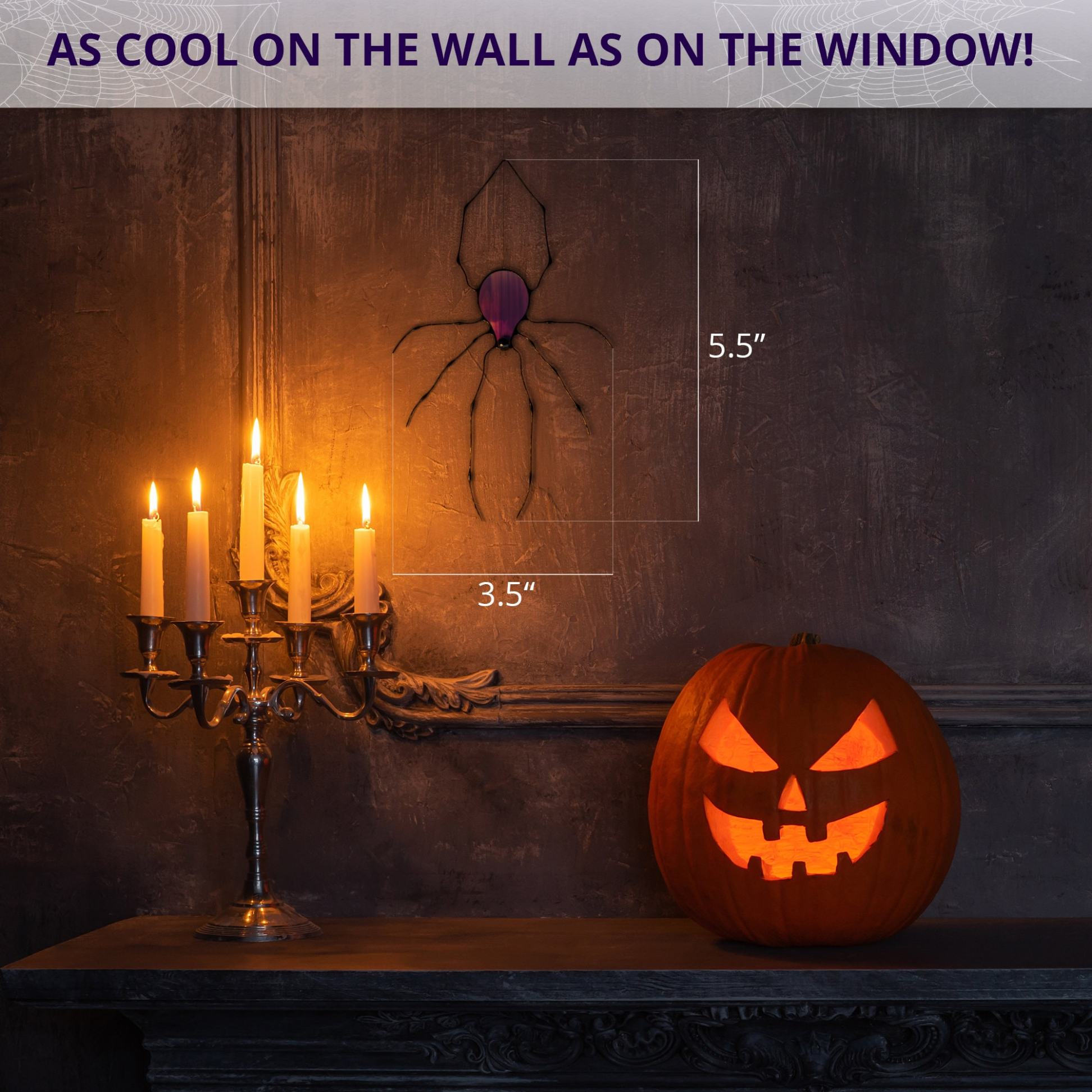 🕷️Spider Stained Glass Suncatcher