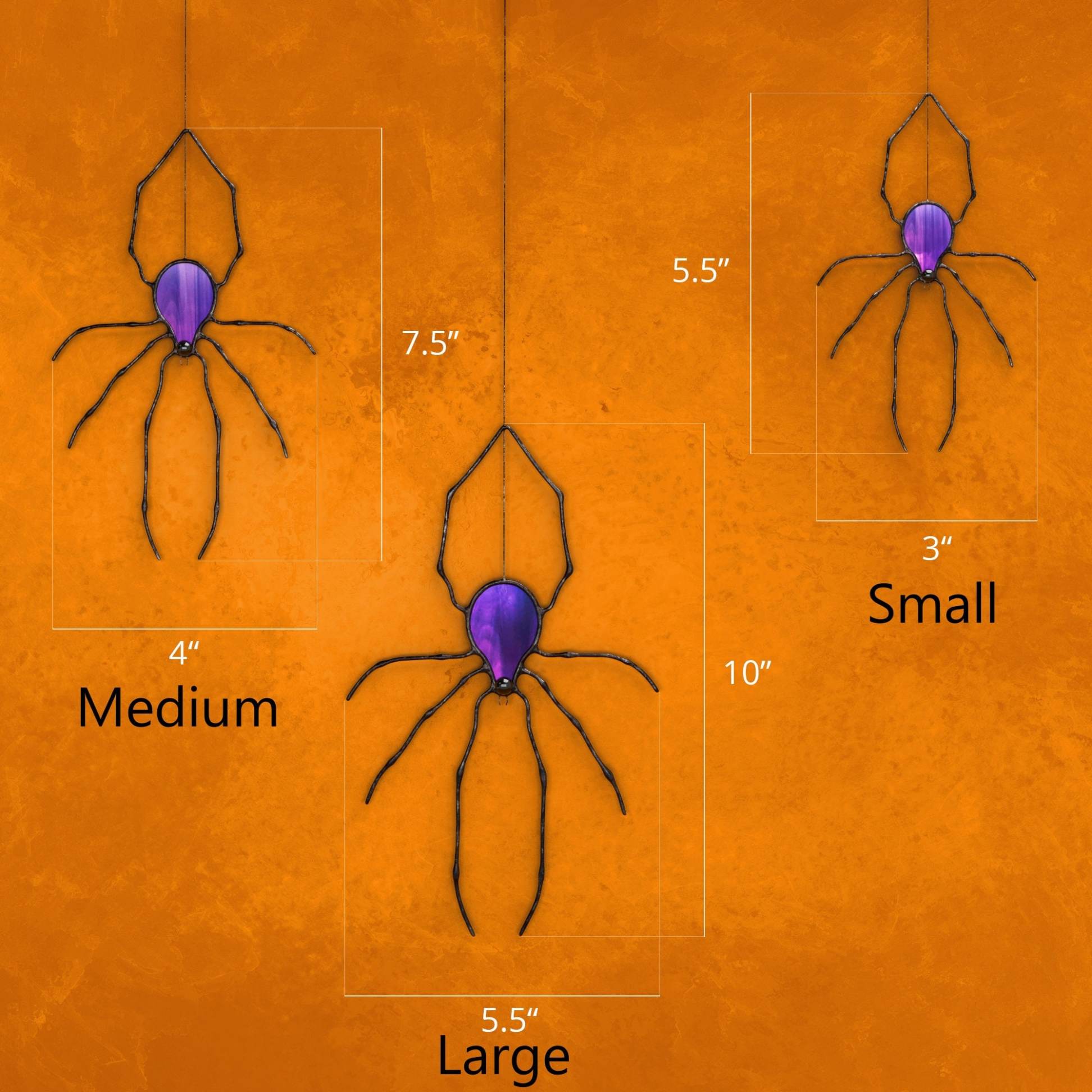 🕷️Spider Stained Glass Suncatcher