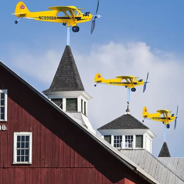 🔥49%OFF-Piper J3 Cub Airplane Weathervane🎁New Year's gift for flight lovers