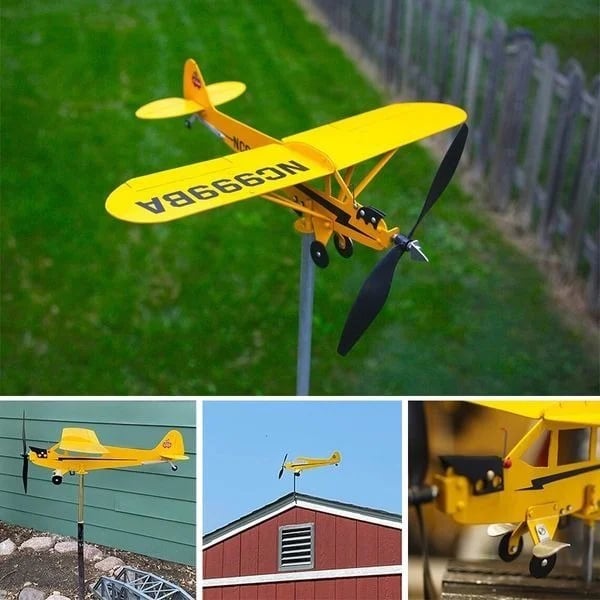 🔥49%OFF-Piper J3 Cub Airplane Weathervane🎁New Year's gift for flight lovers