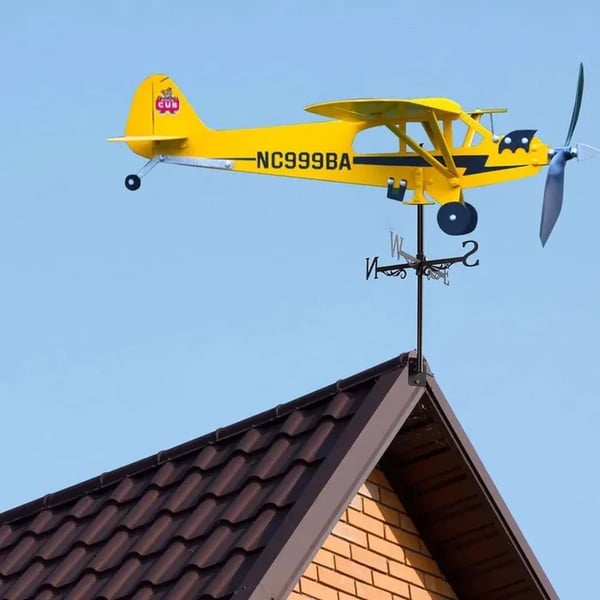 🔥49%OFF-Piper J3 Cub Airplane Weathervane🎁New Year's gift for flight lovers