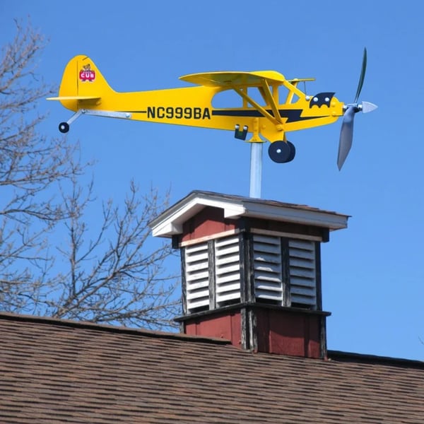 🔥49%OFF-Piper J3 Cub Airplane Weathervane🎁New Year's gift for flight lovers